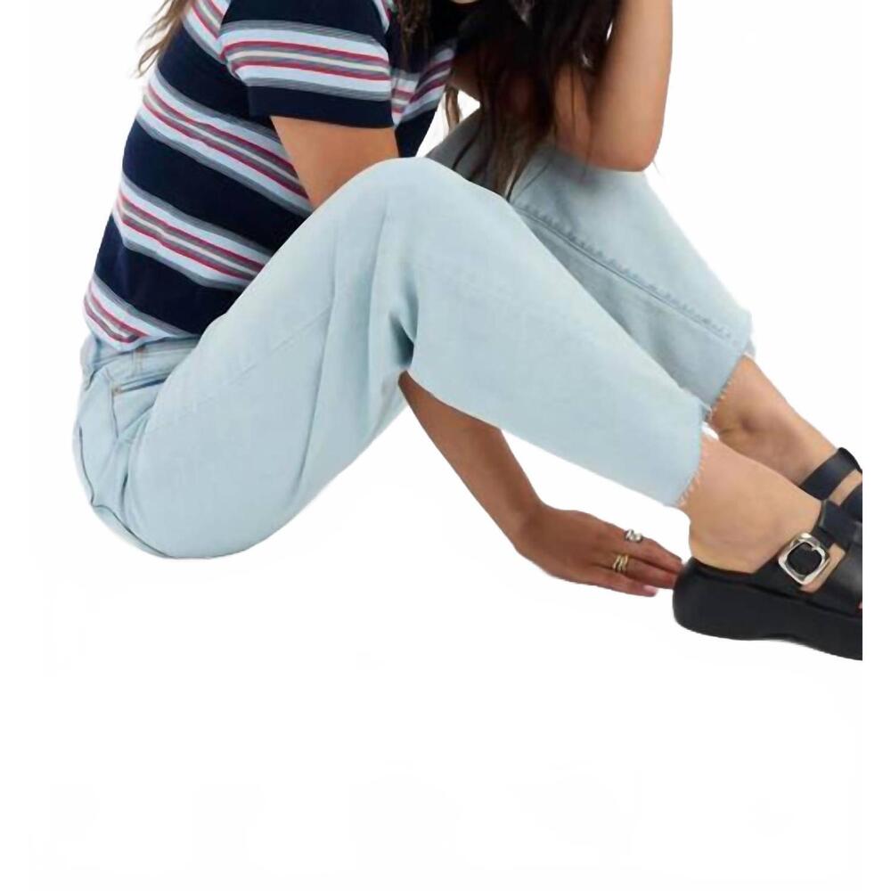 NEW DAZE pleaser high rise wide ankle jeans in detour - Picture 6 of 7